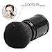 Retractable Makeup Brush Natural Super Soft Dense Bristles Make up Kabuki Brushes for Mineral Face Powder Foundation Blush Beauty Tools with Cosmetics Pouch(Black)