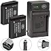 BM Premium 2-Pack of DMW-BLH7 Batteries and Charger for Panasonic Lumix DC-GX850, DMC-LX10, DMC-LX15, DMC-GM1, DMC-GM1K, DMC-GM1KA, DMC-GM1KS, DMC-GM5, DMC-GM5KK Digital Camera primary