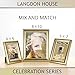 Langdon House 11x14 Gold Picture Frame, Contemporary Glam Photo Frame 11 x 14, Wall Mount or Table Top, Celebration Collection