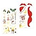 Christmas Tattoos for Kids (12Sheet 160Deigns), Konsait Christmas Themed Temporary Tattoo with Glitter Fake Stickers Face Tattoos Waterproof Xmas Party Favor Accessory Supplies Pack for Women Children