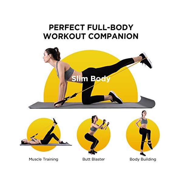 FITFORT-Resistance-Bands-Set-11-Pack-Exercise-Bands-Stackable-up-to-150lb-IndoorOutdoor-Workout-Bands-with-Door-Anchor-Handles-for-Fitness-Strength-Slim-Yoga-Home-Gym-Equipment-for-MenWomen FITFORT Resistance Bands Set, 11 Pack Exercise Bands Stackable up to 150lb, Indoor/Outdoor Workout Bands with Door Anchor & Handles for Fitness, Strength, Slim, Yoga, Home Gym Equipment for Men/Women