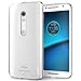 PLESON Droid Maxx 2 Case, [TOU] Motorola Droid Maxx 2/Moto X Play Case Cover, Crystal Clear/Super-Thin/Lightweight/Exact Fit/NO Bulkiness Clear Back Panel+Soft Bumper Case for Droid Maxx 2 (2015)