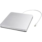 VikTck External USB-C SuperDrive DVD CD Drive Portable DVD CD Reader/Burner for Apple-MacBook Air/Pro/iMac/Mini/MacBook Pro/ASUS/DELL/Laptop with USB-C Port Plug and Play