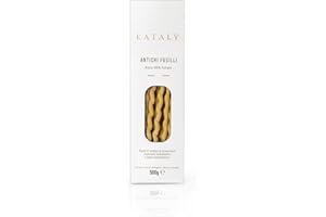 Eataly Italian Antichi Fusilli Pasta Noodles - 500g (17 oz.) Box -Authentic Durum Semolina Wheat - Made in Italy- Dried Pasta for Gourmet Dining, 1 Pack