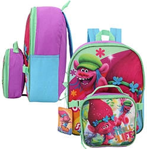 Dreamworks Trolls Small Backpack with Lunch Bag - 12