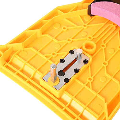 Windyus Chainsaw Sharpener, Portable Universal Chain Saw Blade Sharpener Fast Sharpening Stone Grinder Tool Bar-Mount Chainsaw Teeth Sharpener Fit for 14" 16" 18" 20" Two Hole Chain Saw Bar - Thumbnail 7