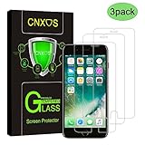 3 Pack-Glass Screen Protector for iPhone 7/iPhone 8, CNXUS Tempered Glass Screen Protector for iPhone 7/iPhone 8, Anti-Fingerprint, 0.3mm Ultra Thin, 3D Touch Compatible, Case-Friendly, Ultra Clear