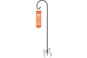 OTTSULS Shepherd-Hooks Adjustable for Bird-Feeder Lantern Plant-Hook Garden-Stake - Plant Stand Hanger for Outdoor Flower Basket, Bird Feeder Hanger Weddings Décor