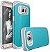 E LV Case for Galaxy S7 Edge Case (Shock Proof Defender) Slim Case Cover - Impact Resistant Armor Hybrid Protection for Samsung Galaxy S7 Edge - [Turquoise/Grey]