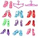 SOTOGO 100 Pcs Doll Clothes Hangers Doll Clothes Hangers Plastic Little Hangers