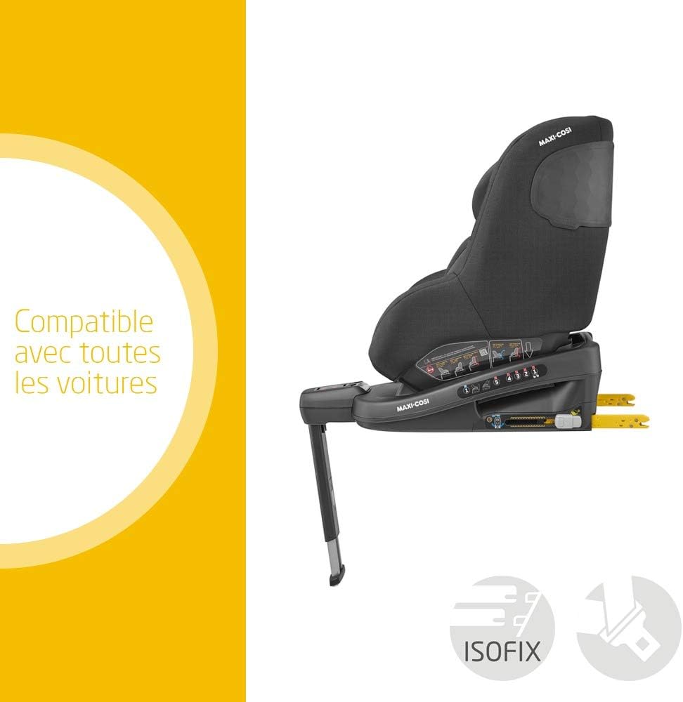 Bebe Confort Beryl Siege Auto Isofix Evolutif Groupe 0 1 2 De La Naissance A 7 Ans 0 25 Kg Authentic Black Noir Amazon Fr Bebes Puericulture