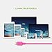 Omars 4ft / 1.2m Lightning 8pin to USB SYNC Cable Charger Cord for Apple iPhone 5 / 5s / 5c / 6 / 6 Plus / 6s / 7 / 7 Plus, iPod touch 5, iPod nano 7, iPad Mini / mini 2/ mini 3, iPad 4 / iPad Air / iPad Air 2 Pink [Apple MFI Certified]