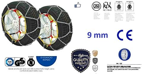 himag Snow Chains 9 mm Chains Group 110 Knitting onorm: R15 – 215/70; R15 – 225/65; R15 – 235/60; R16 – 215/60; R16 – 225/55; R16 – 235/55; R17 – 225/70; R17 – 235/50; R18 – 235/40; 220/65 – 390