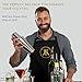 Boston Cocktail Shaker Set - Professional Bar Drink Mixing Supplies - Ultimate Collection Bartender Muddler Kit, Stainless Steel Martini Shakers, Gold with Black Velvet Sleeve