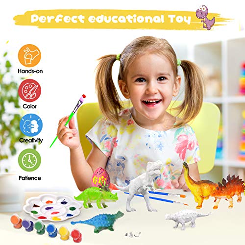 Joyjoz Kunst Bastel-Sets für Kinder-38 Stck.3D-Dinosaurier-Spielzeug Malsets für Kinder Kreativität Basteln DIY Geschenk… – Bild 6