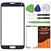 CrazyFire Black New Front Outer Glass Lens Screen Replacement For Samsung Galaxy S5 SV G900 G900A G900P G900R4 G900T G900V+Adhesive Tape+Tools Kit
