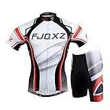 FJQXZ Cycling Jersey Set Bike Biking Outdoor Sports Clothing Short Sleeve Shirt Pants Bicycle