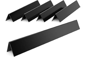 Rushare 17.5-Inch Flavorizer Bars for Weber Genesis Grill Parts, Replacement for Genesis 300, E-310 E-330 Series with Front-Mounted Control (NOT Fit for Genesis II), Porcelain-enameled, 7620, 5-Pack