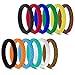 LearnFitFun Silicone Wedding Rings for Women. Thin Stackable Silicon Rubber Engagement Band. by WNDRNG