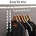 CBTONE 6 Pack Closet Space Saving Hangers, Multi-Purpose Metal Magic Cascading Hangers With Updated Hook Design for Organizing Wardrobe Clothing