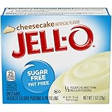 Jell-O Sugar-Free Instant Pudding and Pie Filling, Cheesecake, 1-Ounce Boxes (Pack of 6)