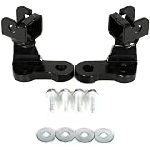 KLR650 Footpeg Footrest Lowering Mounts Brackets Compatible With KLR 650 2022-2026 2023-1" 25mm Black