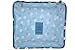 6 sets travel Organizers Packing Cubes Luggage Organizers Compression Pouches (Blue Daisy)