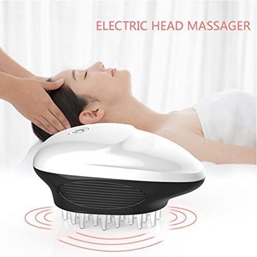 Electric Massage Brush Head and Scalp Massager Handheld 8000 Vibrations Per Minute Anti-Static Battery Operated Mini Portable HMYH
