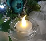 Spring Rose(TM) 12 Battery Operated Flameless Tealight Candles With Timer. These Are Perfect For Party Or Wedding Decorations. These Are On 6 Hours and Off 18 Hours.