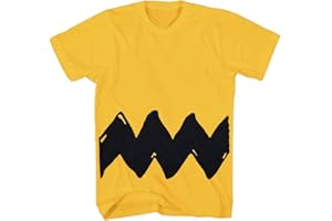 ANIMATION SHOPS Charlie Brown Zig Zag Costume Men's Adult T-Shirt