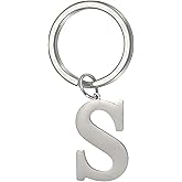 PATIKIL Initial Letter Keychain, DIY Pendant Keyring Bag Backpack Decor A-Z Alphabet Key Ring for Purse Handbag