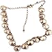 Fashion Statement White Rhinestone Necklace Choker Collar Chunky Jewelry