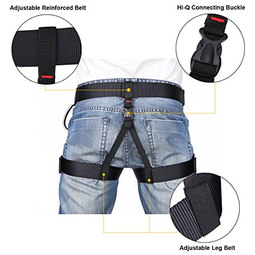 image for Uniquebella Thicken Professional Climbing Harness Safe Seat Belt for R