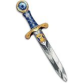 Liontouch - Mini Lion Foam Sword, Blue | Toy for Toddler Boys Aged 3-6 Years - 13.8 in | Medieval Pocket Dagger with Gemstone for Pretend Play | Safe Weapons & Knight Costume Accessories Dress Up