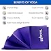 Yes4All PVC Yoga Mat / Exercise Yoga Mat for Pilates, Workout, Travel – Non Slip Yoga Mat / Yoga Floor Mat (5mm, Purple)