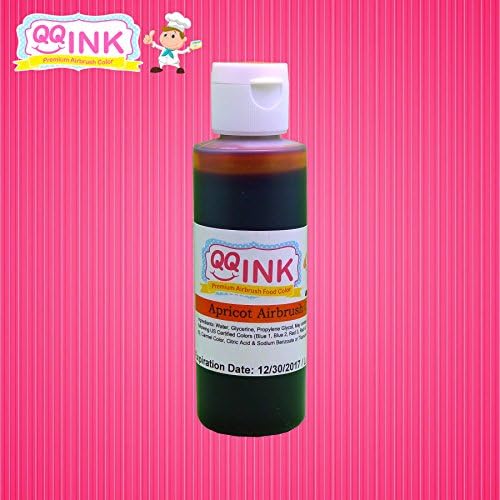 QQink - 4.5 oz Apricot Airbrush Food Color