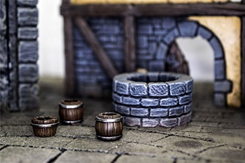 War World Gaming Fantasy Village Komplettset - 28mm Fantasie Tabletop Gelände Modell Diorama Modellbau Landschaft… – Bild 4