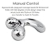 3D-Roller Facial Massager - Face Lift Tool Firming Beauty Massage Body Face Massager Mask Spa Y-Shape Microcurrent Slimming Dual Balls Roller, Face Lift, Skin Tightening, Smooth Fine Lines Silver