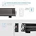 Sound Bar, Bluetooth Surround Sound Bar Speaker TV Soundbar Wired and Wireless for TV/PC/Tablet/Smartphone (Included 3.5mm Audio Cable, Dual Connection Methods, Remote Control)