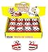 Liberty Imports 12 Pack Jumbo 3 Inches Chattering Teeth with Eyes Classic Wind Up Chomping Walking Teeth Office Toy Dentures - Novelty Party Favors Kids Gag Gifts