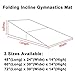 gymmatsdirect Folding Gymnastics Incline Mat Large Cheese Wedge Ramp Skill Shape Triangle Tumbling Mats for Kids Play Home Exercise Aerobics