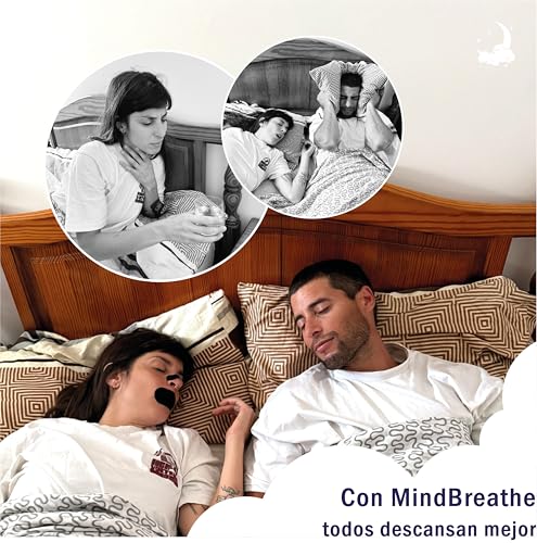 MindBreathe® Pack 70 Count | 35 Nasal Strips + 35 Mouthtapes | Naturally Reduce Snoring | Breathe Better When Sleeping, Meditating or Training | Deep Sleep and Performance