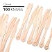 Elegant Disposable Wooden Knives Set 7.75