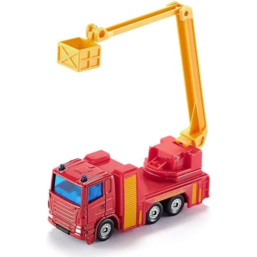 siku 1080, Fire Fighting Elevated Rescue Platform, Red,Yellow, Fold-out elevated rescue platform, Pivoting basket