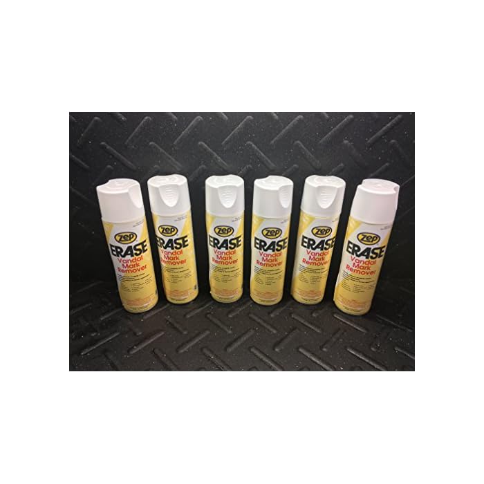 Buy 6 CANS of ZEP Erase Vandal Mark Remover; Graffiti Removal; Surface