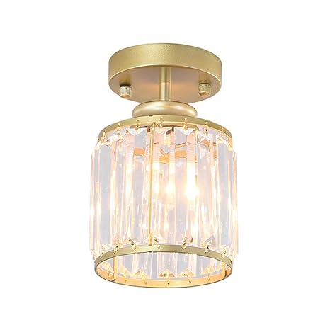 Glass Modern Kitchen Round Porch Ceiling Light Industrial Hallway