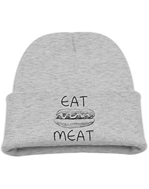 Eat Meat Funny Baby Warm Hat Cute Cotton Cap Beanies