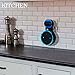 Amazon alexa Wall Mount Hanger Stand Compatible with Amazon Echo Dot Without Mess Wires Or Screws, Dot Accessories, Compact Holder Case Plug in Kitchens, Bathroom And Bedroom (Black)