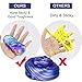 Makone Galaxy Fluffy Slime, 3pcs Colorful Soft Egg Slime Putty Magic DIY Clay Stress Relief Toy No Borax and Non Toxic Scented for Children and Adults