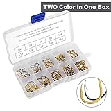 AotengStar Black Gold Octopus Fishing Hooks Tackle Freshwater Saltwater Fish Hooks Assortment with 10 Different Sizes Include Fishhooks Box
